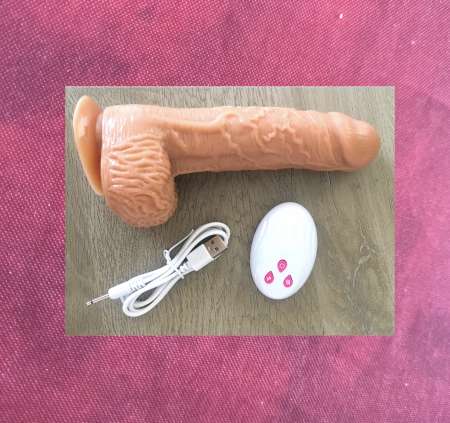 Gode vibrant t�lescopique - t�l�commande - sextoy